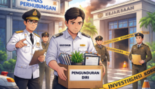 Ilustrasi Kadishub Mundur.