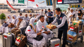 Ilustrasi jamaah umroh Indonesia di Arab Saudi. 