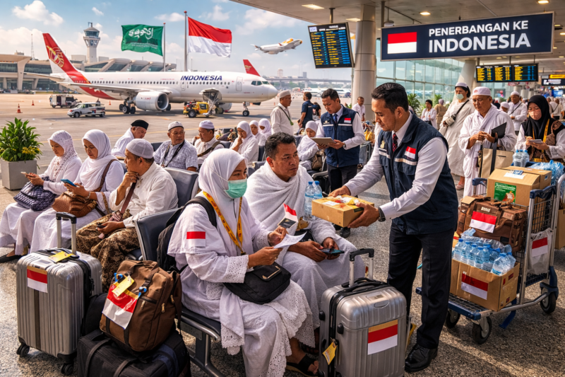 Ilustrasi jamaah umroh Indonesia di Arab Saudi. 