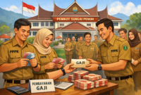 Ilustrasi pencairan gaji PPPK Paruh Waktu