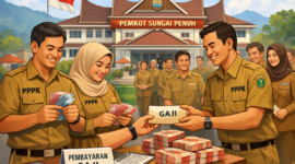 Ilustrasi pencairan gaji PPPK Paruh Waktu