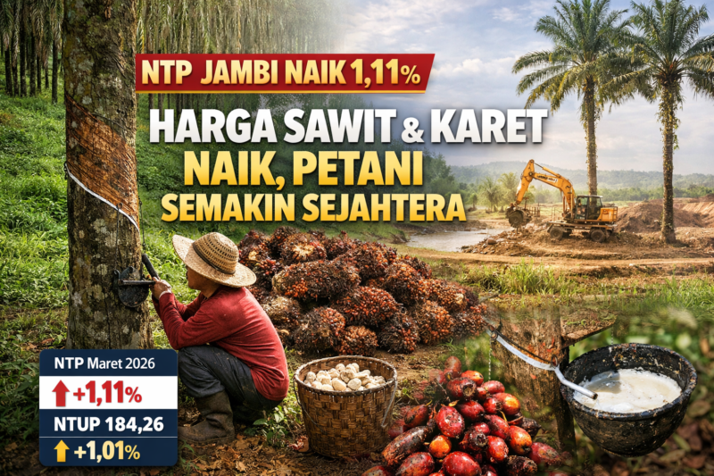 Ilustrasi NTP Jambi Naik 1,11 Persen. 